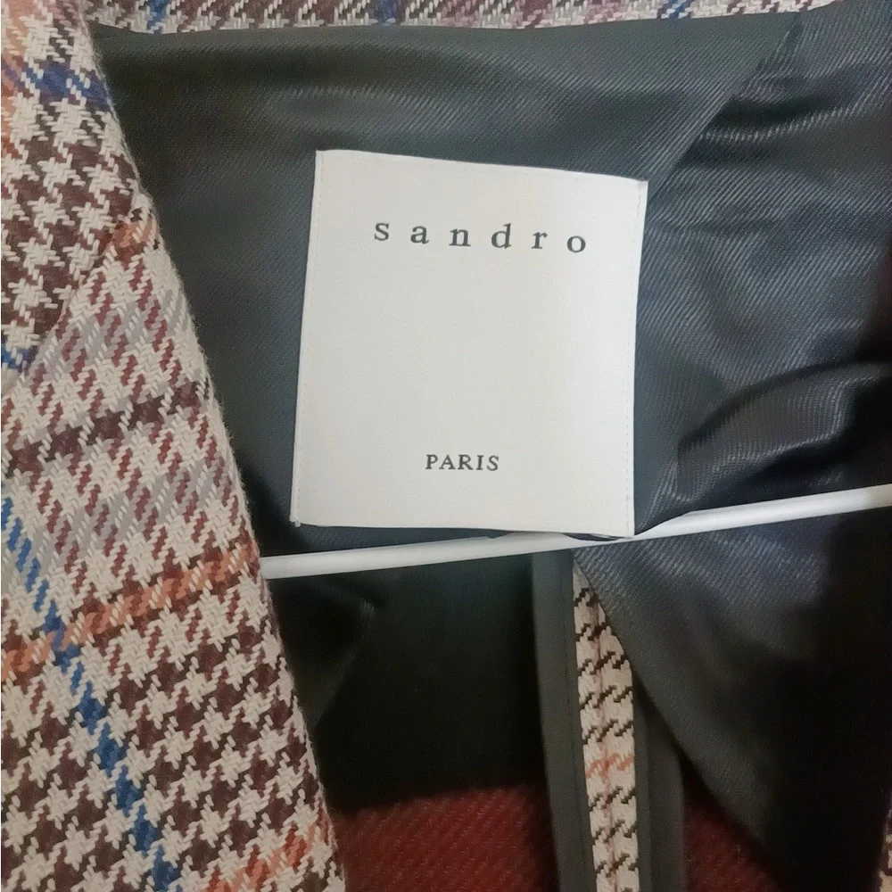Sandro Multicolor Plaid Blazer set - Picture 6 of 7